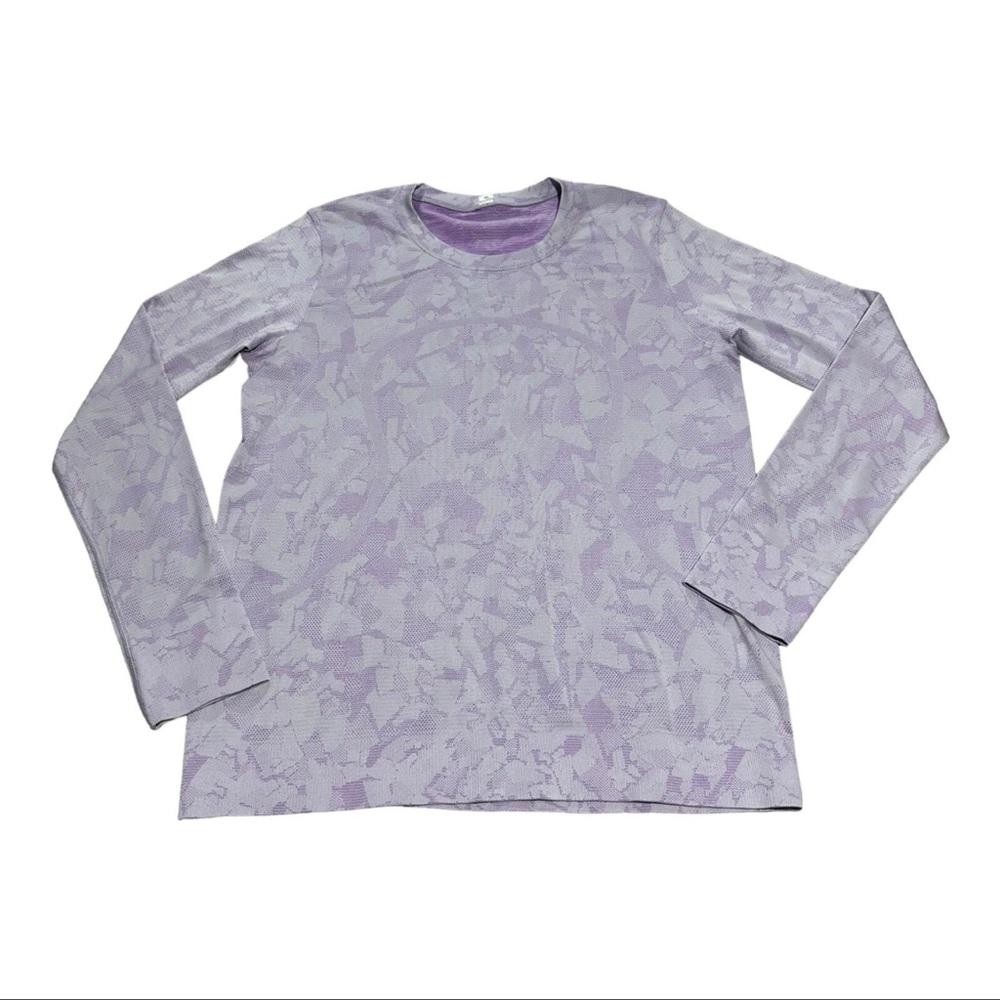 Lululemon Athletica Lavender Patterned Long Sleeve